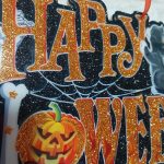 Halloween LED dekoráció tábla