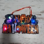 Halloween LED dekoráció tábla