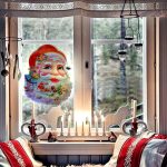 3D-s Mikulás kép 67 cm