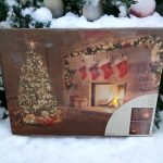 Karácsonyi, LED-es, világító falikép 