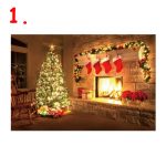 Karácsonyi, LED-es, világító falikép 