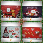 Karácsonyi mintás lábtörlő, fürdőszoba szőnyeg 80X50 cm