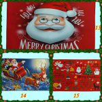 Karácsonyi mintás lábtörlő, fürdőszoba szőnyeg 80X50 cm