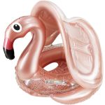 Felfújható beülős, baba, gyerek úszógumi , levehető napfénytetővel, Unikornis, egyszarvú