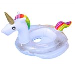 Felfújható beülős, baba, gyerek úszógumi , levehető napfénytetővel, Unikornis, egyszarvú