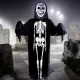 Csontváz lepel + maszk , Halloween jelmez