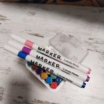 24db-os vékony Akril filc készlet, kőre, textilre, fára, üvegre