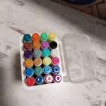 24db-os vékony Akril filc készlet, kőre, textilre, fára, üvegre