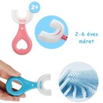 Innovatív, U alakú gyerek fogkefe 2-6 éves 