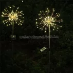 2 db napelemes földbe szúrható pitypang világítás 70 cm 120 LED 
