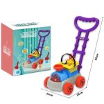 Buborékfújó tologatós vonat, zenélő, homokozó, és fűnyíró egyben