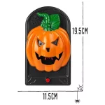 Halloween koponyás ajtócsengő-Ijesztő pókkal, világító szemekkel, rémisztő hangokkal
