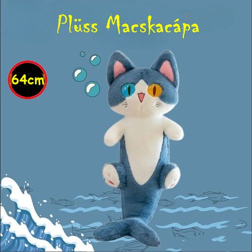 Plüss macskacápa 64cm 