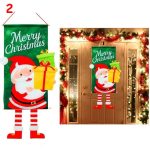 Ajtóra, falra akasztható karácsonyi szalagdísz, zászló