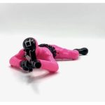 Squid Game elemes játék, kúszó katona, hang és fény effekttel