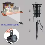 Projektor, kültéri kivetítő, 12 ünnepi mintával