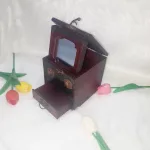 Vintage, retro hatású tükrös ékszerdoboz