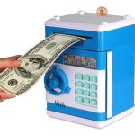 Elektromos, számzáras széf persely , kek