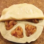 6 szeletes töltött pite, pizza, sütemény sütő forma