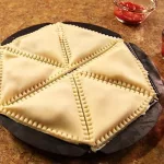 6 szeletes töltött pite, pizza, sütemény sütő forma