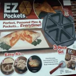 6 szeletes töltött pite, pizza, sütemény sütő forma
