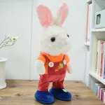 Táncoló zenélő beszélő interaktív nyuszi