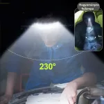 Újratölthető COB LED-es fejlámpa, szuperfényes, 230°-os széles fénysugárral, fényvisszaverő fejpánttal