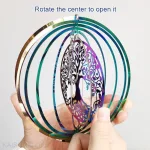 Különleges életfa és szív motívummal díszített golyós spirál, energetizáló 