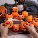 Halloween tökből kiugró szellem nyomkodható squishy