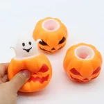Halloween tökből kiugró szellem nyomkodható squishy