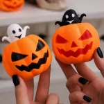 Halloween tökből kiugró szellem nyomkodható squishy