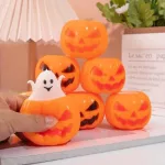 Halloween tökből kiugró szellem nyomkodható squishy