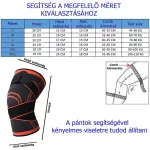Kompressziós térdrögzítő pántokkal
