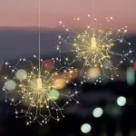  Micro LED-es tüzijáték dekoráció, 500 LED