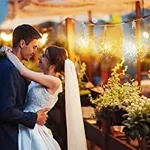  Micro LED-es tüzijáték dekoráció, 500 LED