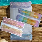 Vízen lebegő függőágy, hálós matrac glitteres párnákkal 