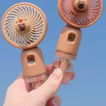 Capybara dizájn hordozható kézi ventilátor arcpermet