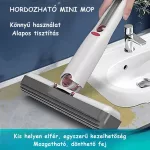 Hordozható, kézi Mini mop, felmosó, takarító 