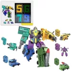 5 in 1 Transformer, számokból átalakuló Digital Robot építő játék 