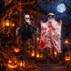 2db Felakasztható Halloween csontváz dekoráció