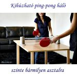 Ping-pong háló, kihúzható, hordozható asztalitenisz szett