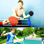 Ping-pong háló, kihúzható, hordozható asztalitenisz szett