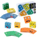 Kézségfejlesztő emoji, arc kirakós fejlesztő játék 