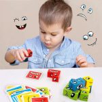 Kézségfejlesztő emoji, arc kirakós fejlesztő játék 