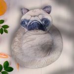 Kutya, cica fejes puha plüss fekhely, kutyaágy, cicaágy 