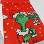 Grincs asztali futó , karácsonyi terítő asztal közép