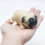 Homokkal töltött nyomkodható Mopsz kutya Stresszoldó squishy