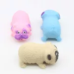Homokkal töltött nyomkodható Mopsz kutya Stresszoldó squishy