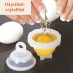 6 részes tojásfőző ajándék szétválasztóval, héjnélküli tojásfőzés