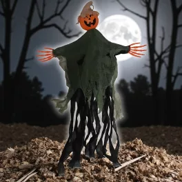 Felakasztható tök szellem, halloween dekoráció 100cm